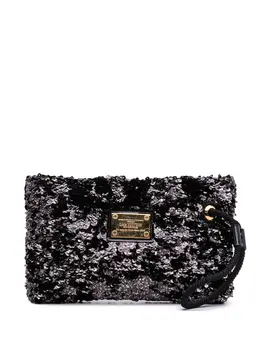 Louis Vuitton Pre-Owned: Чёрный клатч 