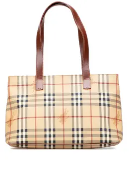 Burberry Pre-Owned: Коричневая сумка-шоппер 