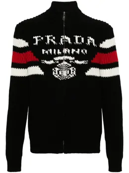Prada: Жаккардовый кардиган 