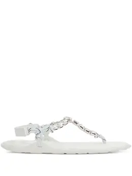 Miu Miu: Белые сандалии 
