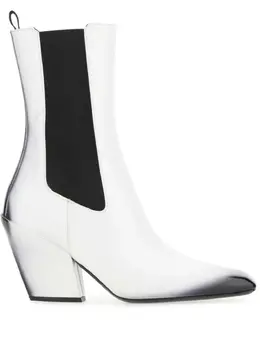 Prada: Белые ботинки 