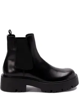 Prada: Чёрные ботинки 