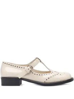 Miu Miu: Белые лоферы 