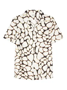 DRIES VAN NOTEN: Рубашка с абстрактным принтом 
