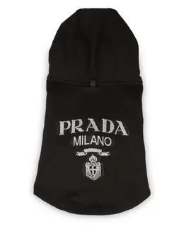 Prada: Жаккардовое пальто 
