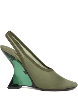 DRIES VAN NOTEN: Зелёные туфли 