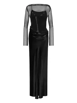 Alberta Ferretti: Платье в сетку 