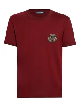 Dolce & Gabbana: Бордовая футболка  T