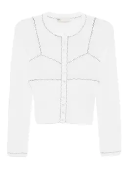 Tory Burch: Кардиган в сетку 