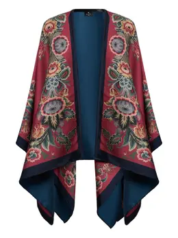 ETRO: Плащ с растительным принтом 