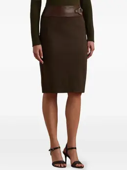 Lauren Ralph Lauren: Коричневая юбка 