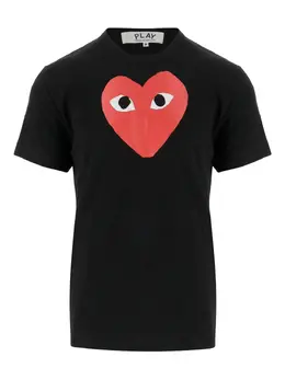 Comme Des Garçons Play: Хлопковая футболка  Heart