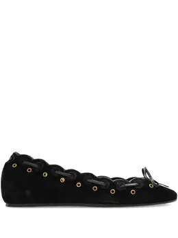 ISABEL MARANT: Чёрные балетки 