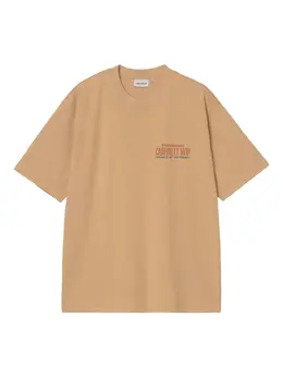 Carhartt WIP: Бежевая футболка  Detroit