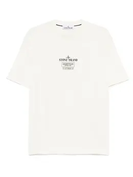 Stone Island: Футболка с принтом 
