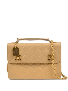 CHANEL Pre-Owned: Бежевая сумка 