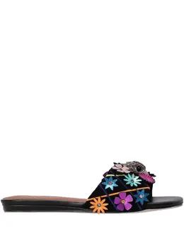 Kurt Geiger London: Чёрные сандалии 