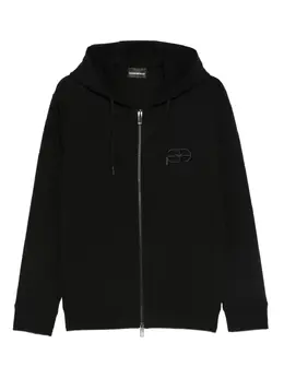 Emporio Armani: Чёрная толстовка 