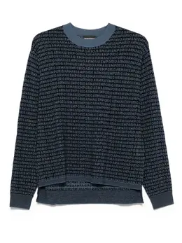 Emporio Armani: Свитер с принтом 