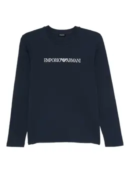 Emporio Armani: Топ с длинным рукавом 