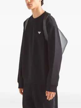 Prada: Чёрный свитшот 