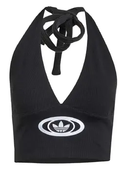 adidas: Чёрный топ  Campus