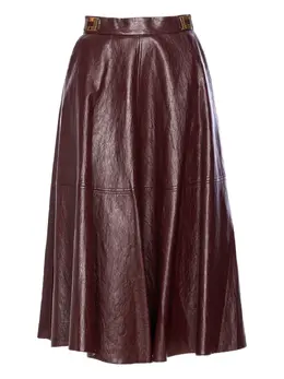 Elisabetta Franchi: Кожаная юбка 