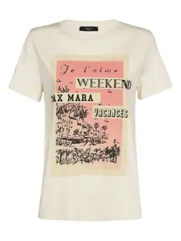 Weekend Max Mara: Футболка с принтом 