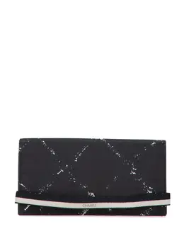 CHANEL Pre-Owned: Чёрный кошелёк 