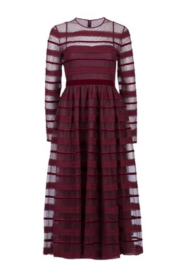 Valentino Red: Платье с длинным рукавом 