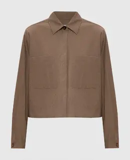 Max Mara: Коричневая рубашка 