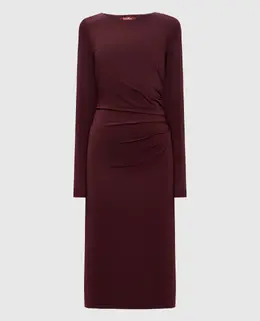 Max Mara: Бордовое платье 