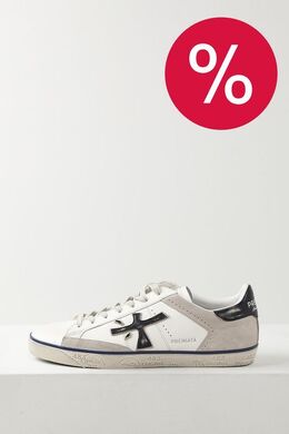 PREMIATA: Белые кеды  Steven