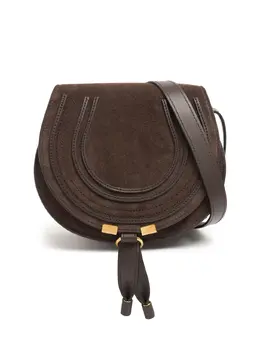 CHLOÉ: Коричневая сумка  Marcie