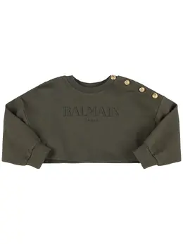 BALMAIN: Хлопковый свитшот 