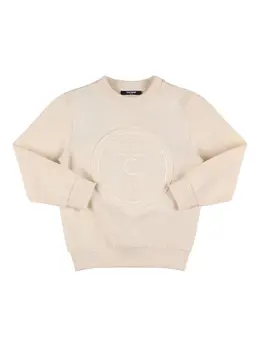 BALMAIN: Хлопковый свитшот 