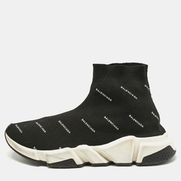 Balenciaga: Чёрные кроссовки  Speed Trainer