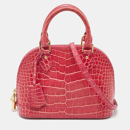 Louis Vuitton: Розовая сумка  Alma BB