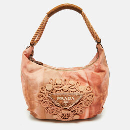 Prada: Оранжевая сумка 