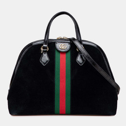 Gucci: Чёрная сумка  Ophidia