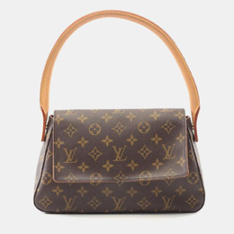 Louis Vuitton: Коричневая сумка  Looping