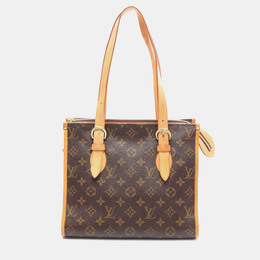 Louis Vuitton: Коричневая сумка-шоппер 