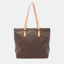 Louis Vuitton: Коричневая сумка-шоппер 