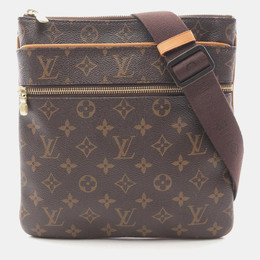 Louis Vuitton: Коричневая сумка через плечо  Pochette