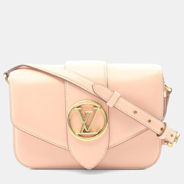 Louis Vuitton: Светлая сумка через плечо  Pont Neuf