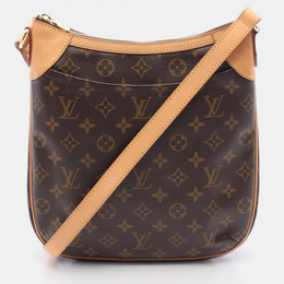 Louis Vuitton: Коричневая сумка через плечо 