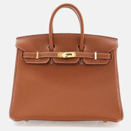 Hermes: Коричневая сумка  Birkin 25