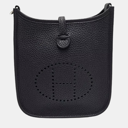 Hermes: Чёрная сумка через плечо 