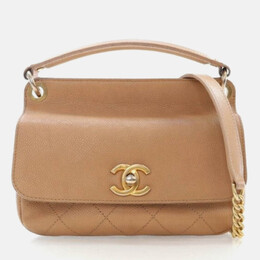 Chanel: Бежевая сумка 