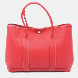 Hermes: Красная сумка-шоппер 